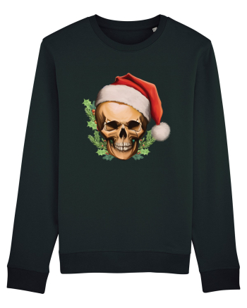 Santa Skull Christmas Black