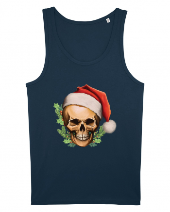 Santa Skull Christmas Navy
