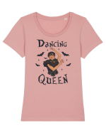 Dancing Queen Wednesday Addams Tricou mânecă scurtă guler larg fitted Damă Expresser