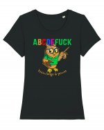 abcdeFUCK - cunoasterea inseamna putere Tricou mânecă scurtă guler larg fitted Damă Expresser