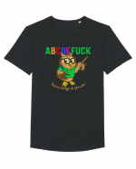 abcdeFUCK - cunoasterea inseamna putere Tricou mânecă scurtă guler larg Bărbat Skater