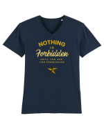 NOTHING IS FORBIDDEN until you ask for PERMISSION Tricou mânecă scurtă guler V Bărbat Presenter