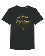 NOTHING IS FORBIDDEN until you ask for PERMISSION Tricou mânecă scurtă guler larg Bărbat Skater