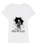 Happy Wednesday! Tricou mânecă scurtă guler V Damă Evoker