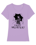 Happy Wednesday! Tricou mânecă scurtă guler larg fitted Damă Expresser