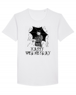 Happy Wednesday! Tricou mânecă scurtă guler larg Bărbat Skater