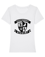Nevermore Academy 1791 Tricou mânecă scurtă guler larg fitted Damă Expresser