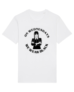 On Wednesdays We Wear Black Tricou mânecă scurtă Unisex Rocker
