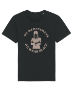 On Wednesday We Wear Black Tricou mânecă scurtă Unisex Rocker