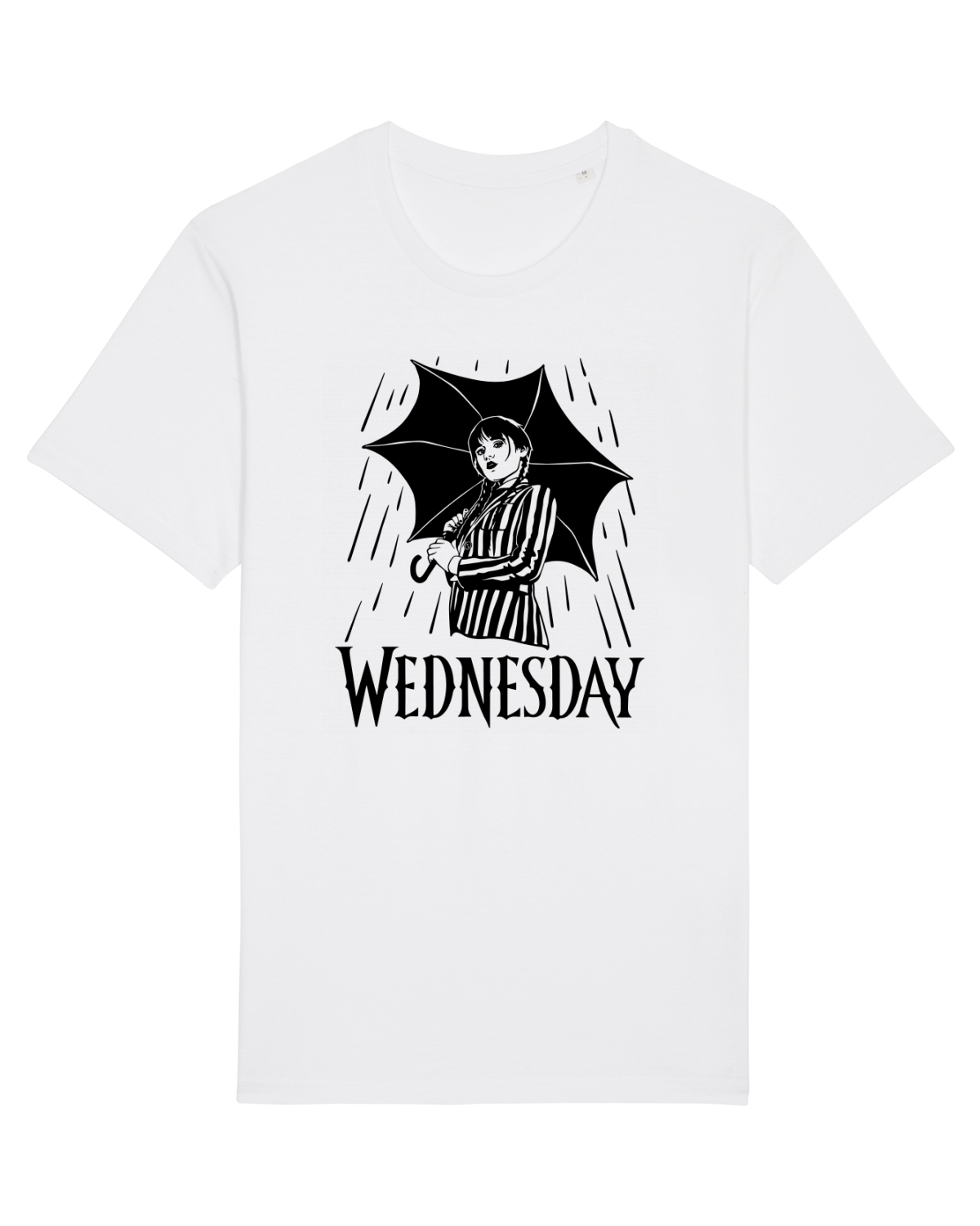 Tricou mânecă scurtă Unisex Rocker White