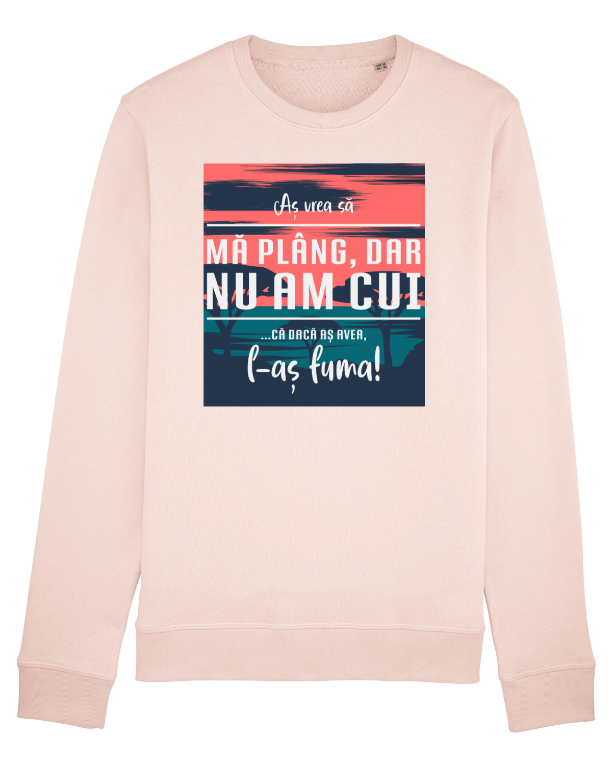 Bluză mânecă lungă Unisex Rise Candy Pink