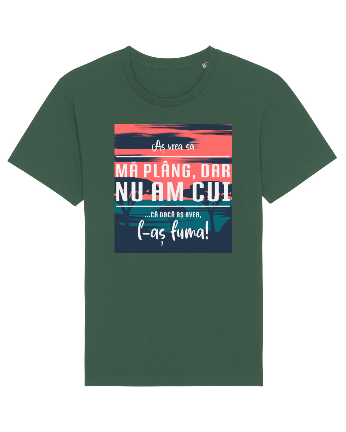 Tricou mânecă scurtă Unisex Rocker Bottle Green