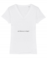 am i that easy to forget? Tricou mânecă scurtă guler V Damă Evoker