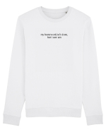 my homework isn t done but i sure am Bluză mânecă lungă Unisex Rise