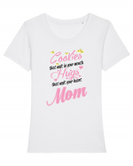 Mom cookies and hugs Tricou mânecă scurtă guler larg fitted Damă Expresser