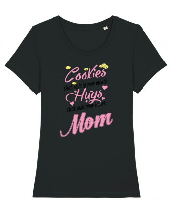 Mom cookies and hugs Black