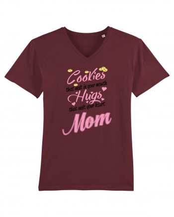 Mom cookies and hugs Burgundy