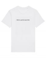 i think my guardian angel drinks Tricou mânecă scurtă Unisex Rocker