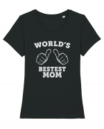 Best Mom Tricou mânecă scurtă guler larg fitted Damă Expresser