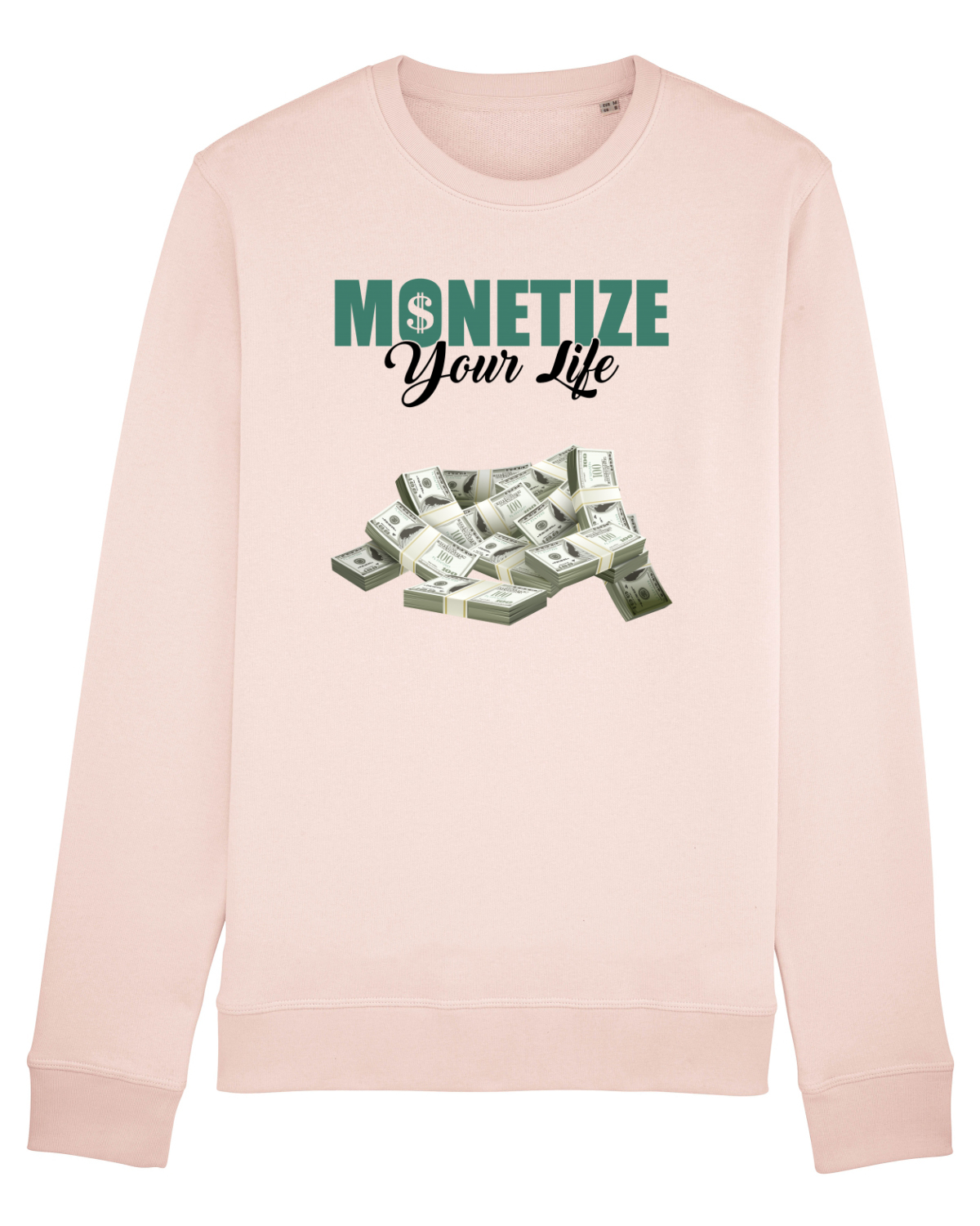 Bluză mânecă lungă Unisex Rise Candy Pink
