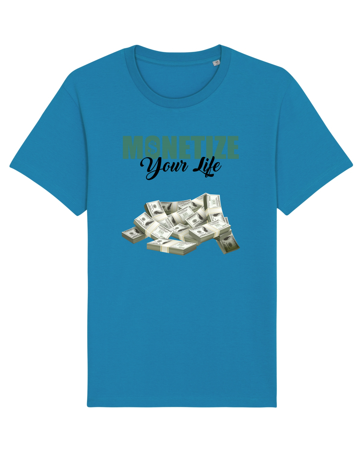 Tricou mânecă scurtă Unisex Rocker Azur