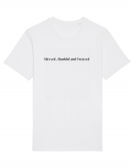 blessed thankful and focused Tricou mânecă scurtă Unisex Rocker