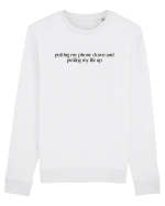 putting my phone down and picking my life up Bluză mânecă lungă Unisex Rise