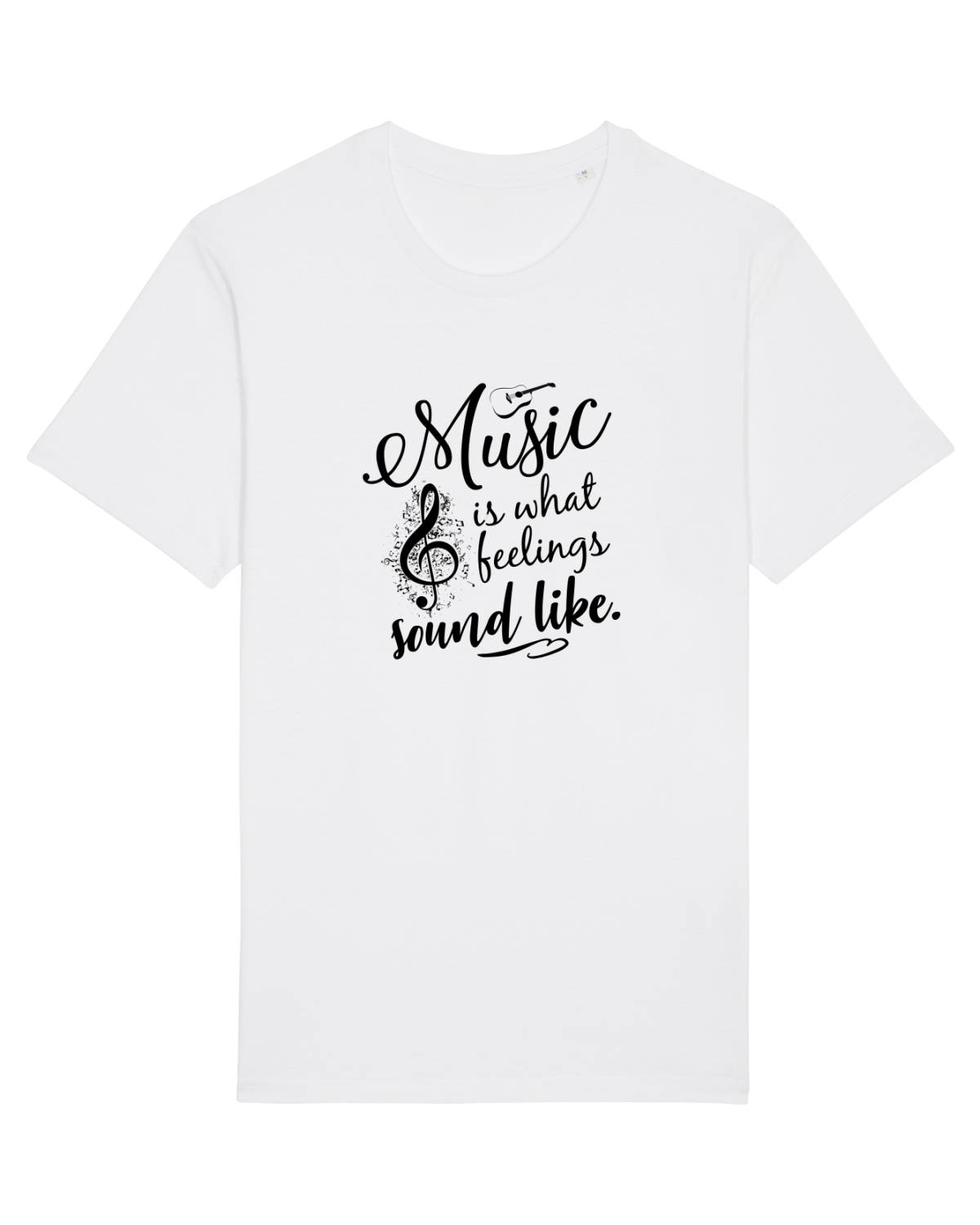 Tricou mânecă scurtă Unisex Rocker White