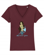 Mermaid vibes Tricou mânecă scurtă guler V Damă Evoker