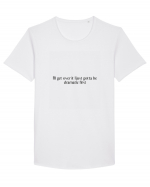 i ll get over it i just gotta be dramatic first Tricou mânecă scurtă guler larg Bărbat Skater