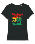Higher state of mind Tricou mânecă scurtă guler larg fitted Damă Expresser