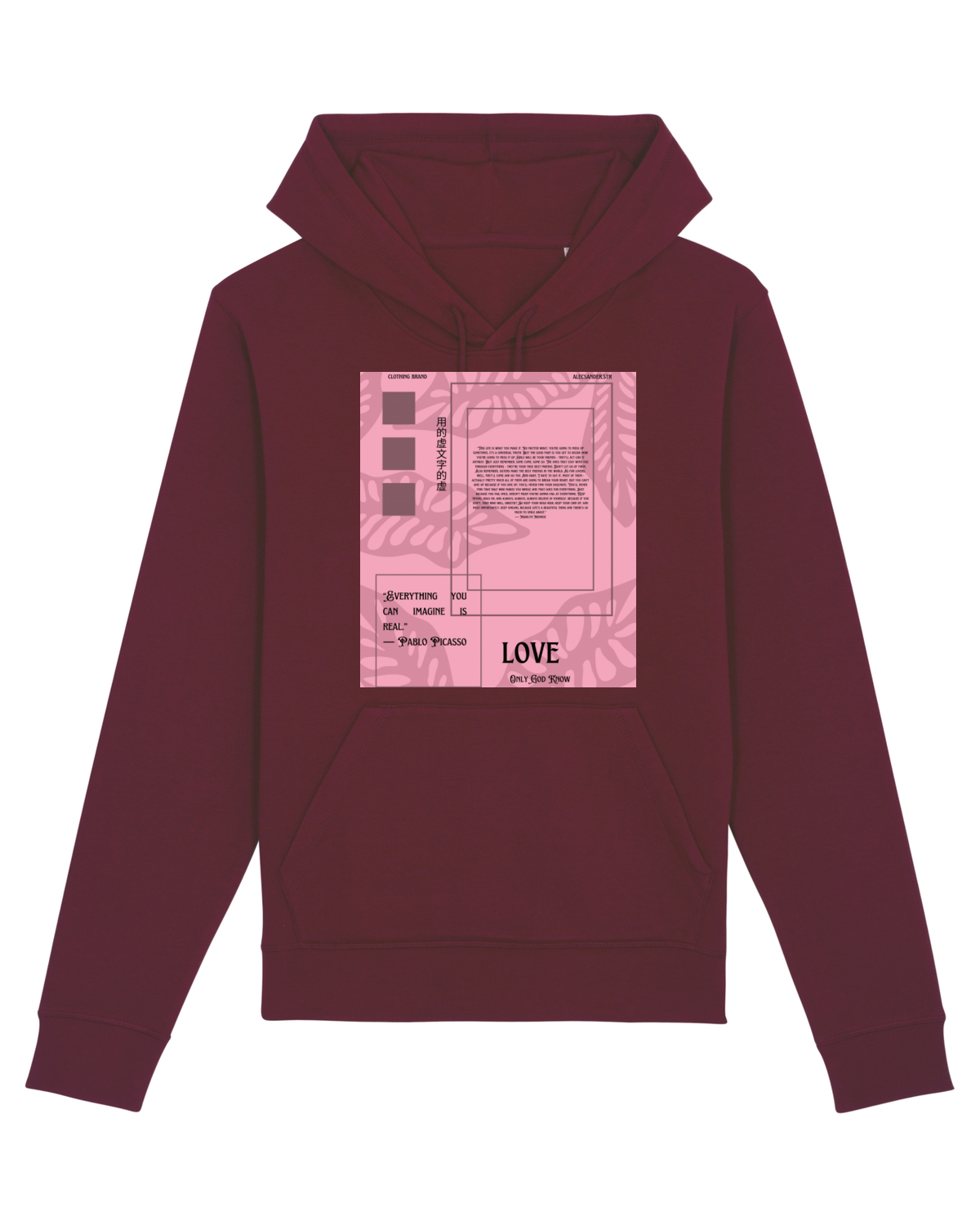 Hanorac Unisex Drummer Burgundy