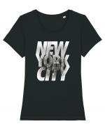 New york city Tricou mânecă scurtă guler larg fitted Damă Expresser