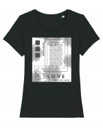 love 7 Tricou mânecă scurtă guler larg fitted Damă Expresser