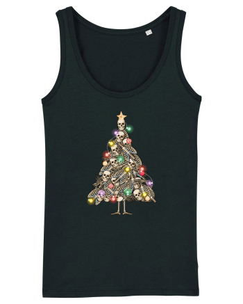 Skulls Christmas Tree Black