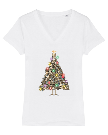 Skulls Christmas Tree White