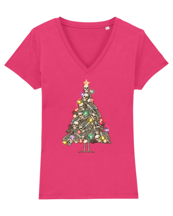 Skulls Christmas Tree Raspberry
