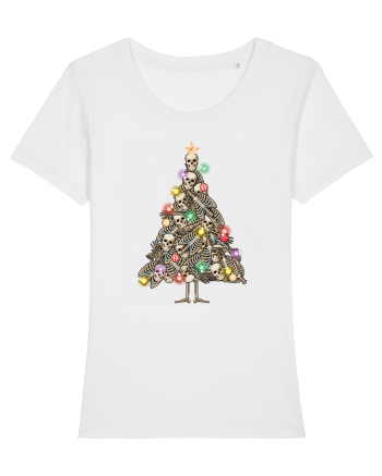 Skulls Christmas Tree White