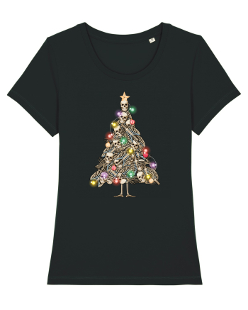 Skulls Christmas Tree Black