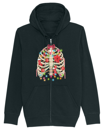 Skeleton Ribs Christmas Tree Black