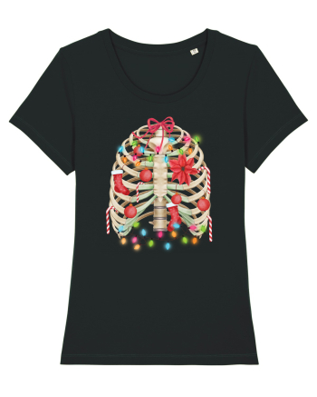 Skeleton Ribs Christmas Tree Black