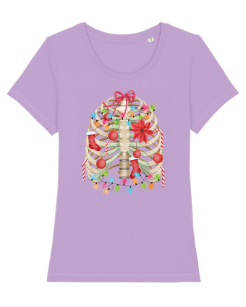 Skeleton Ribs Christmas Tree Lavender Dawn
