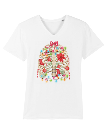 Skeleton Ribs Christmas Tree White