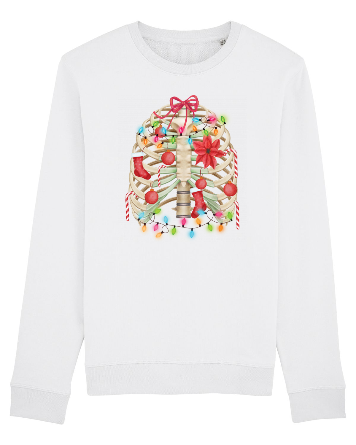 Bluză mânecă lungă Unisex Rise White
