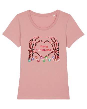 Skeleton Hands Merry Christmas Canyon Pink
