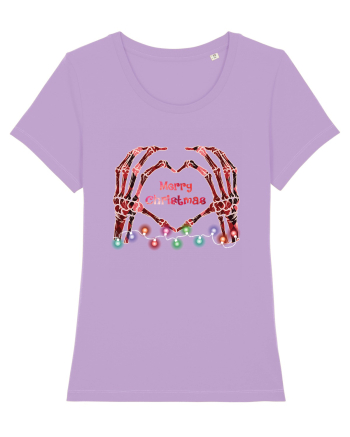 Skeleton Hands Merry Christmas Lavender Dawn
