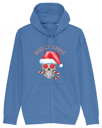 Skelly Xmas Skull Christmas Candy Bright Blue