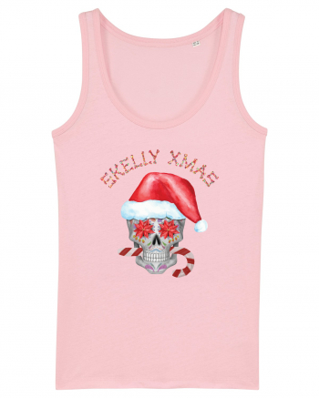 Skelly Xmas Skull Christmas Candy Cotton Pink