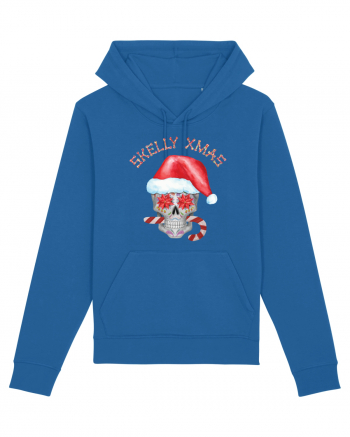 Skelly Xmas Skull Christmas Candy Royal Blue
