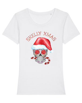 Skelly Xmas Skull Christmas Candy White